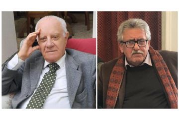 In piazza Diaz l'omaggio a Peppino Grossi e Fausto Pellecchia sulla "loro" panchina